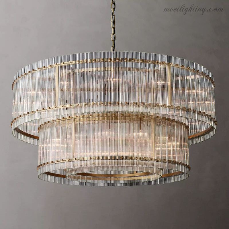 San Marco 2-tier Luxury Round Chandelier 60"-MEET LIGHTING