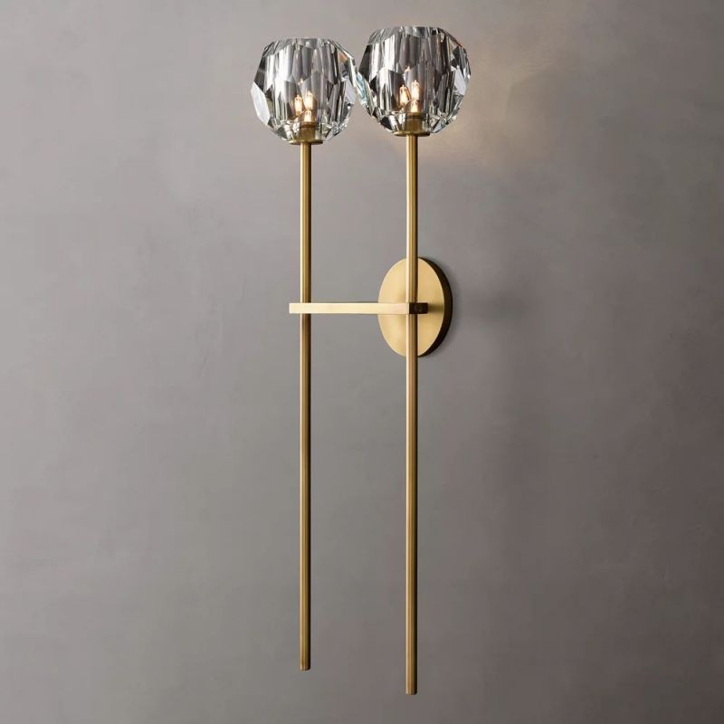 Boule Glass Double Sconce