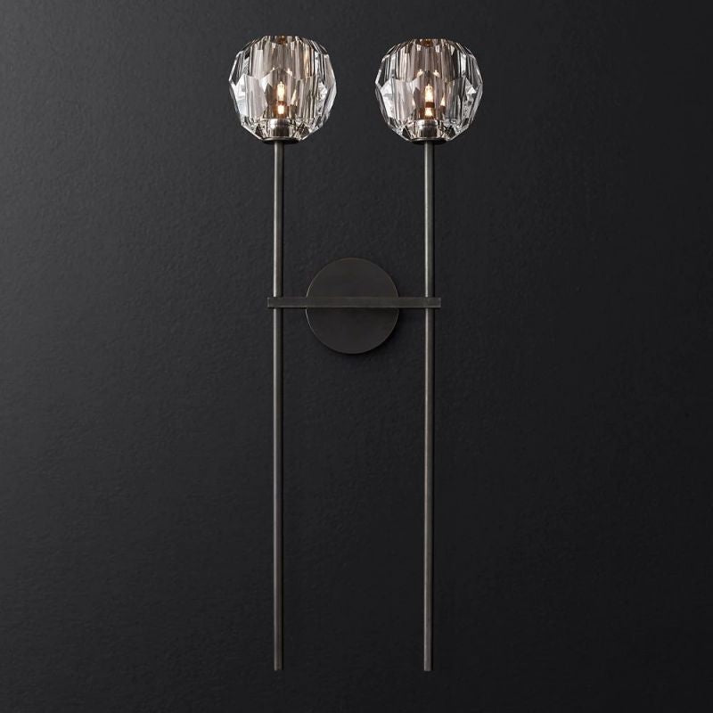 Boule Glass Double Sconce