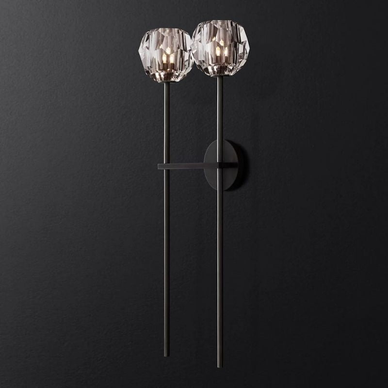 Boule Glass Double Sconce