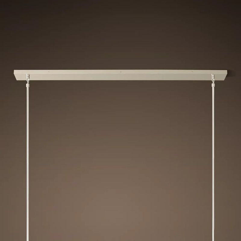 Boule Glass Linear Chandelier 48"