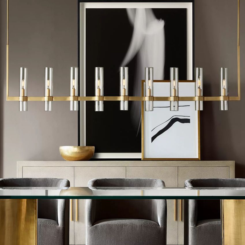 Ravelle Linear Chandelier-MEET LIGHTING