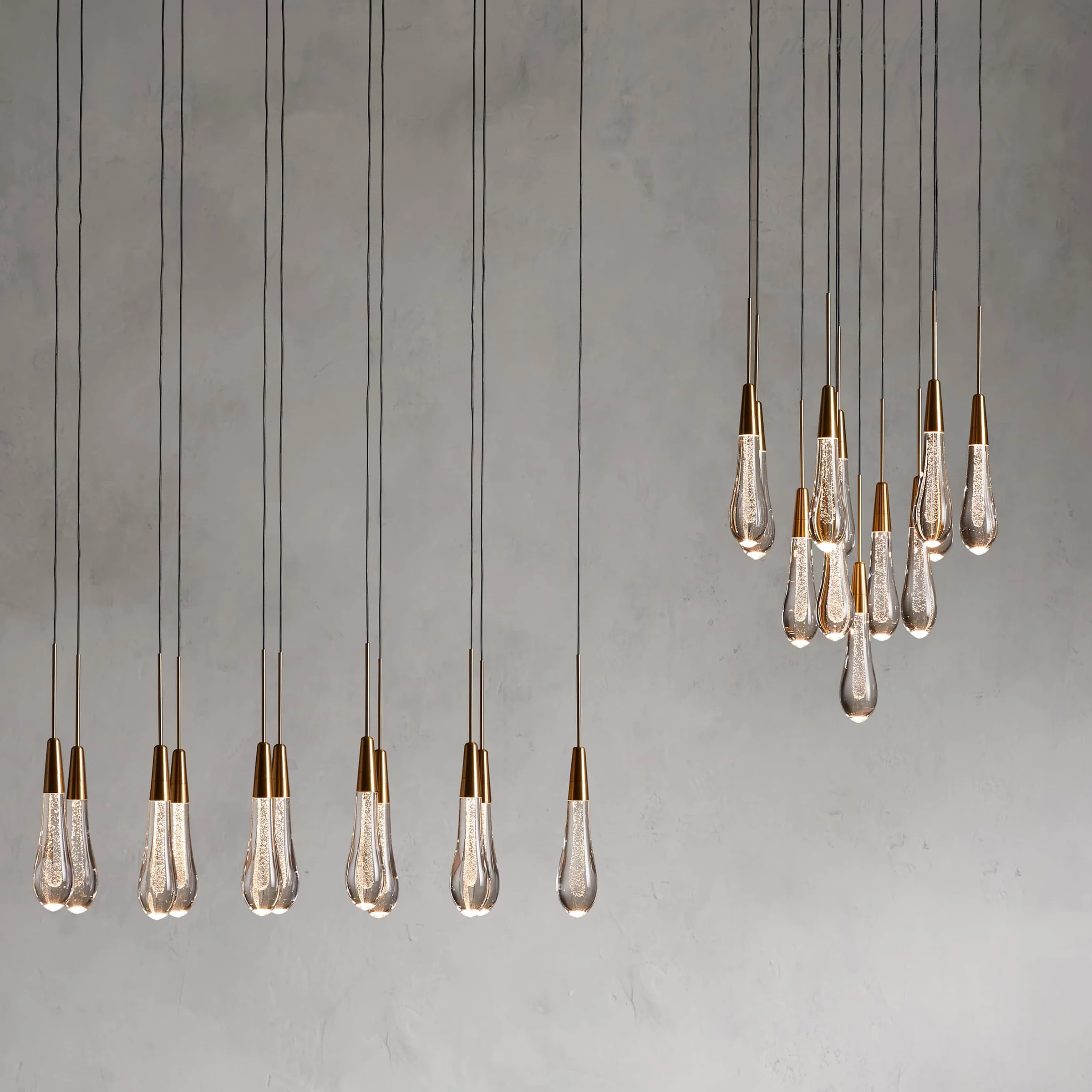 Soltaire Round Crystal Chandelier For Living Room Bathroom-MEET LIGHTING
