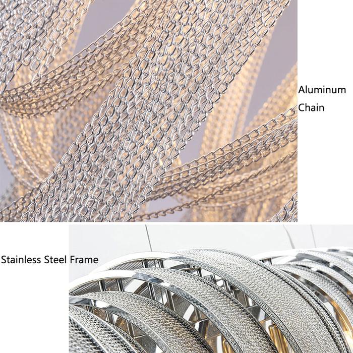 Sophian Luxury Aluminum Chain Tassel Chandelier-MEET LIGHTING
