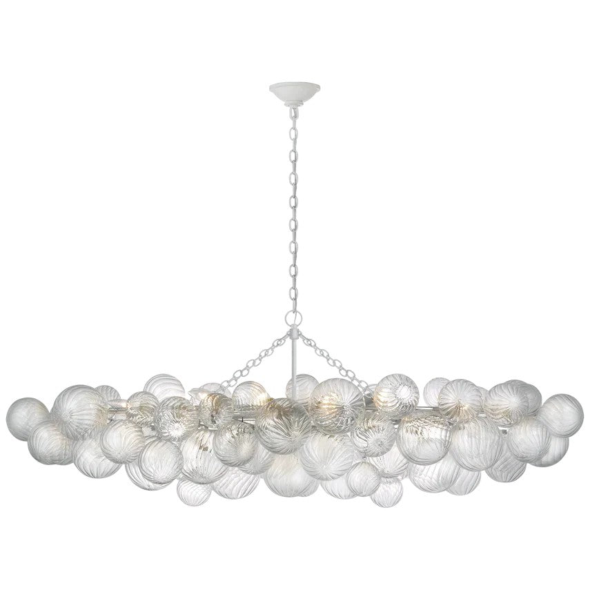 Talian Glass Linear Chandelier 63"-MEET LIGHTING