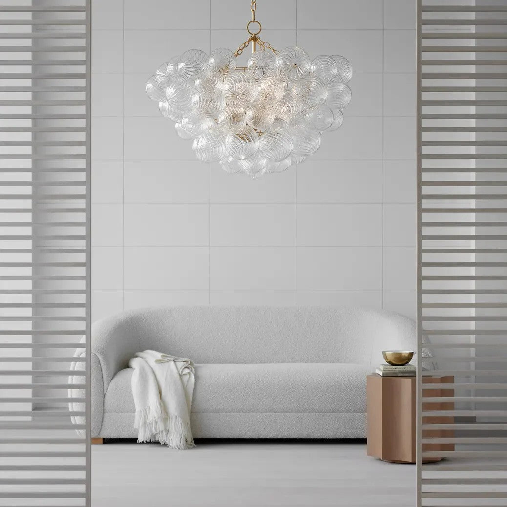 Talian Glass Round Chandelier 33"-MEET LIGHTING