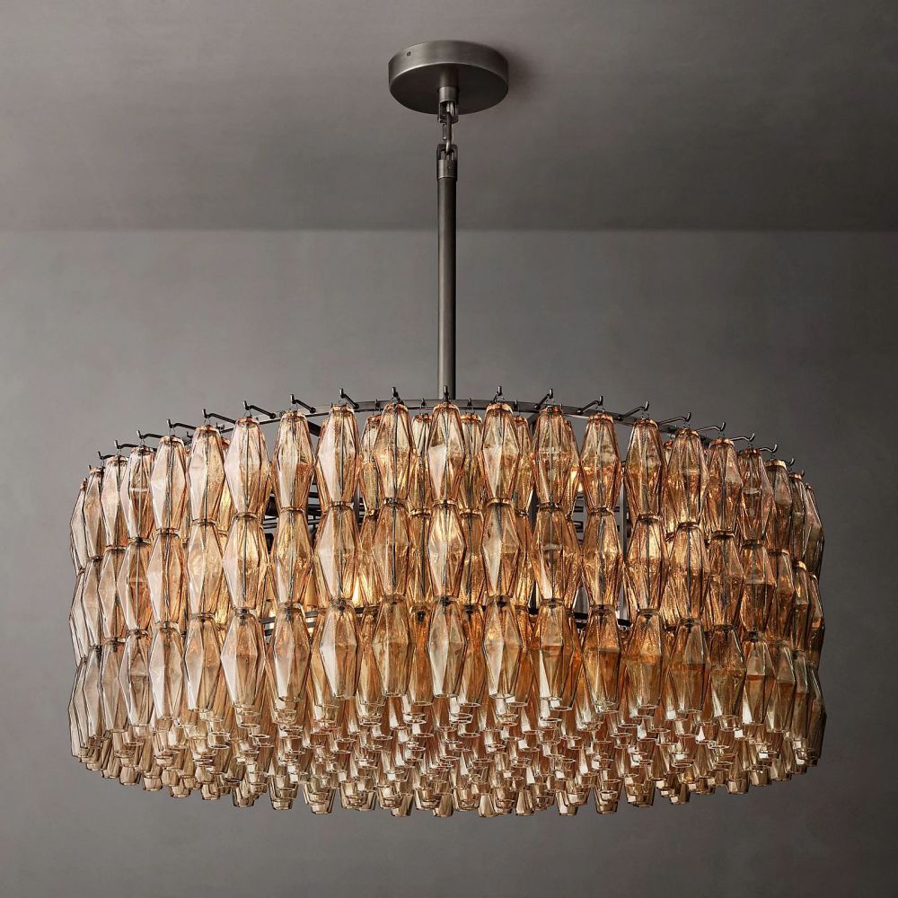 Chara Round Chandelier-MEET LIGHTING