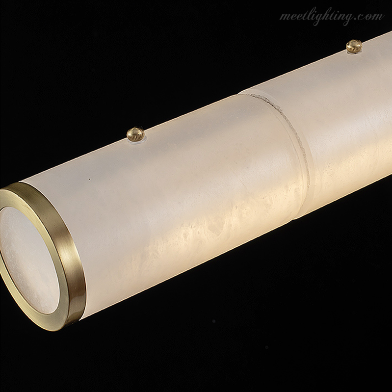 Theseus Alabaster Anne Art Linear Chandelier-MEET LIGHTING
