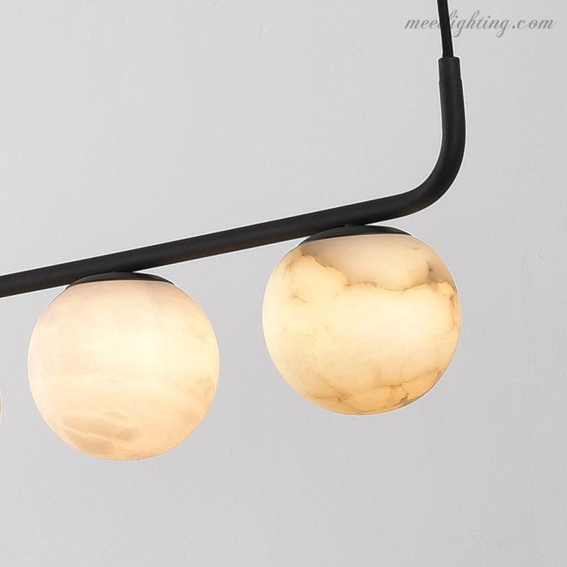 Theseus Alabaster Anne Island Chandelier 5 Lights-MEET LIGHTING