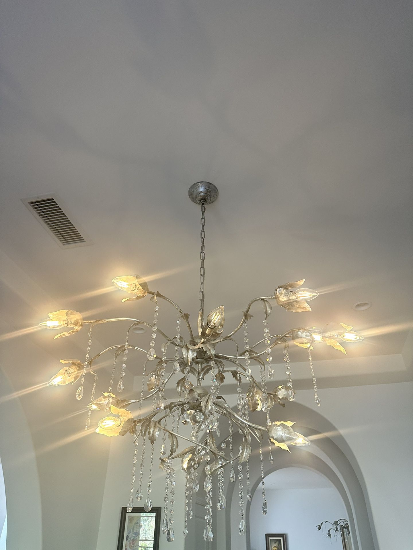 Viticcio Round Silver Chandelier-Momo Lighting