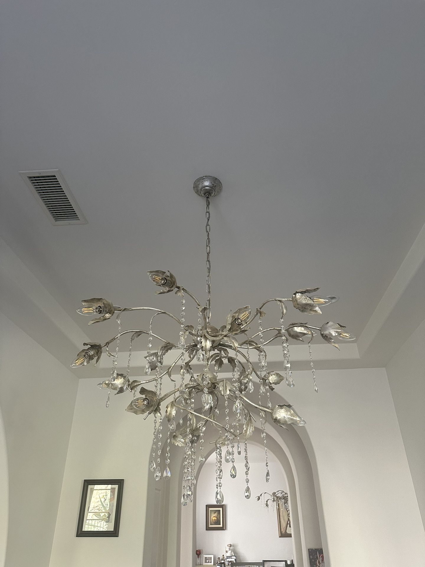 Viticcio Round Silver Chandelier-Momo Lighting