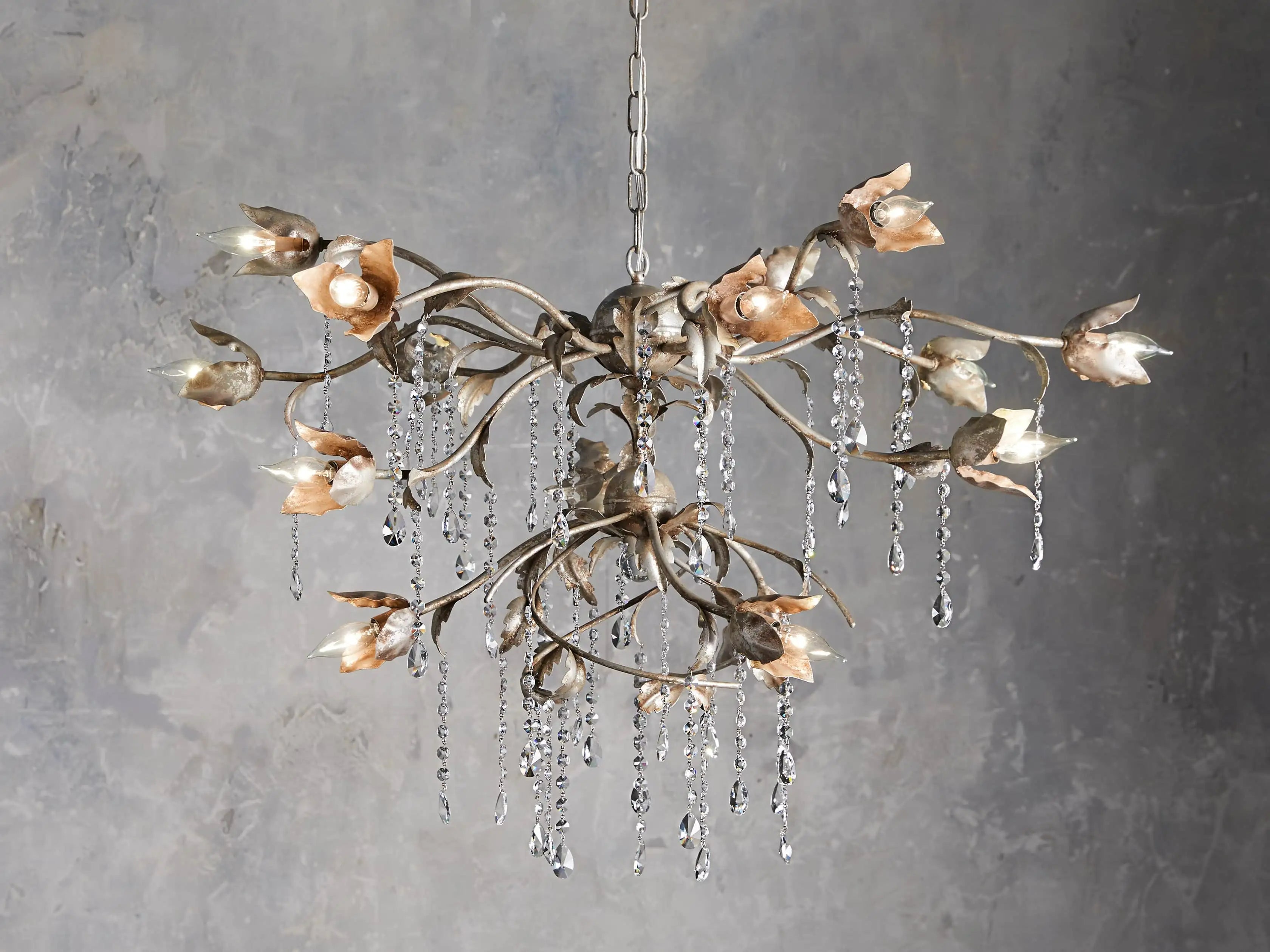 Viticcio Round Silver Chandelier-Momo Lighting