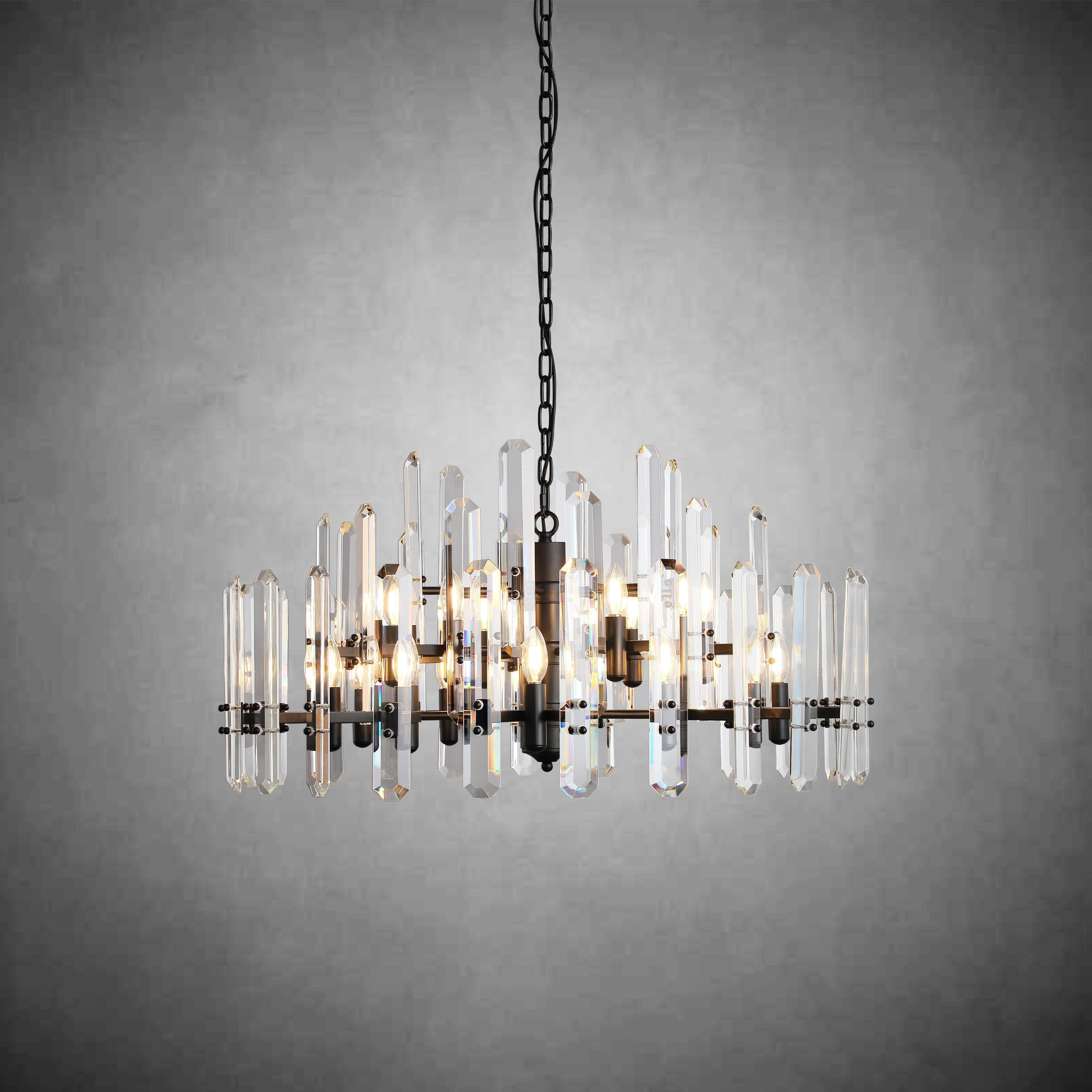 Boniton Crystal Round Chandelier 24"36''48''