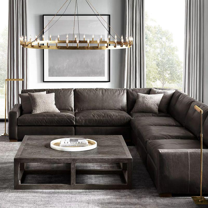 Camine Vintage Candelabra Round Chandelier 73"