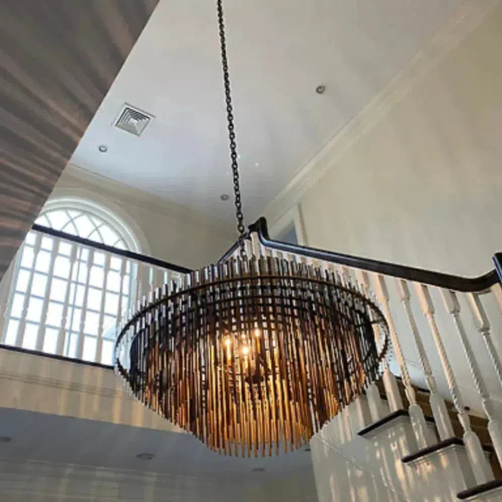 Email Burnished Brass Chandelier 24''32''42''