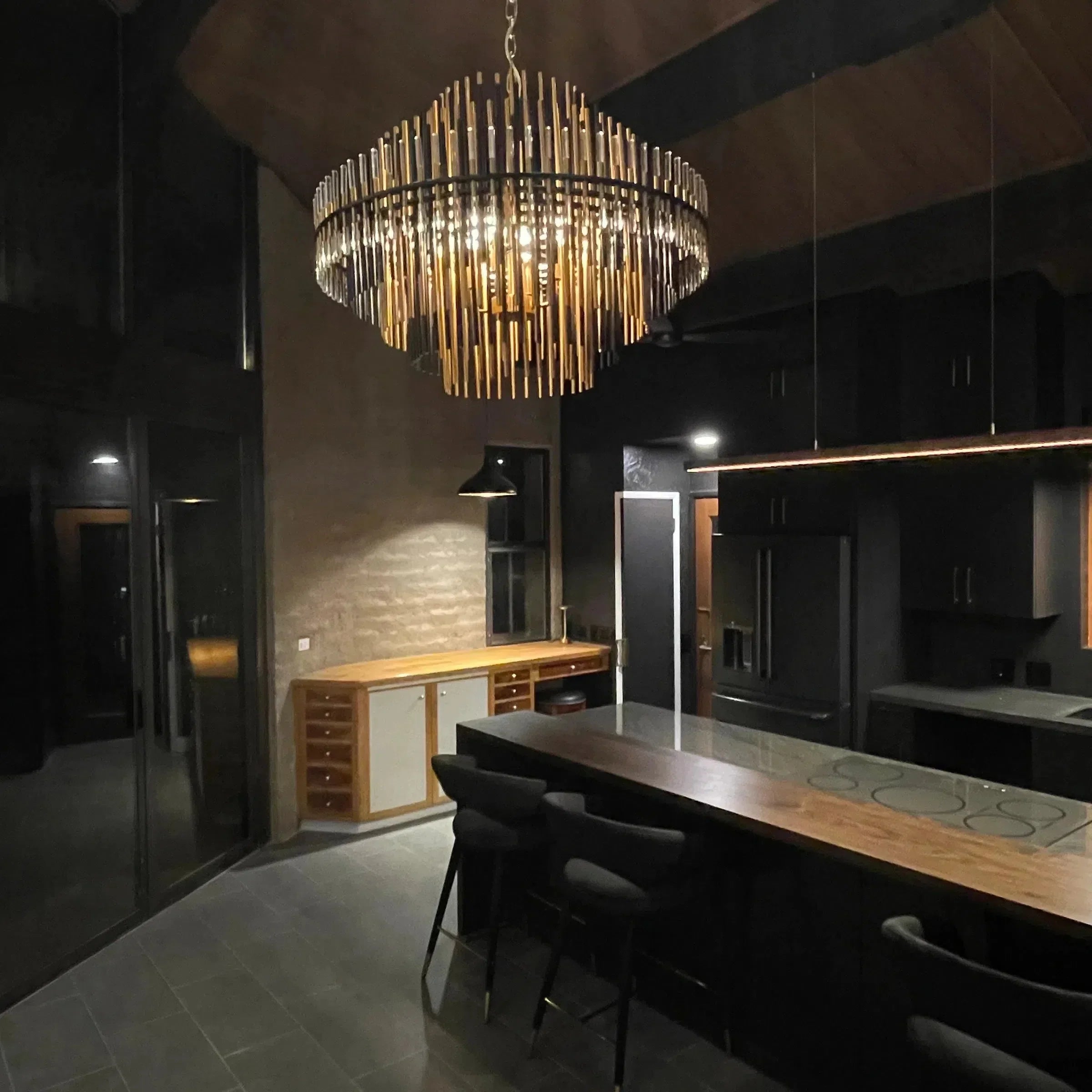 Email Burnished Brass Chandelier 24''32''42''