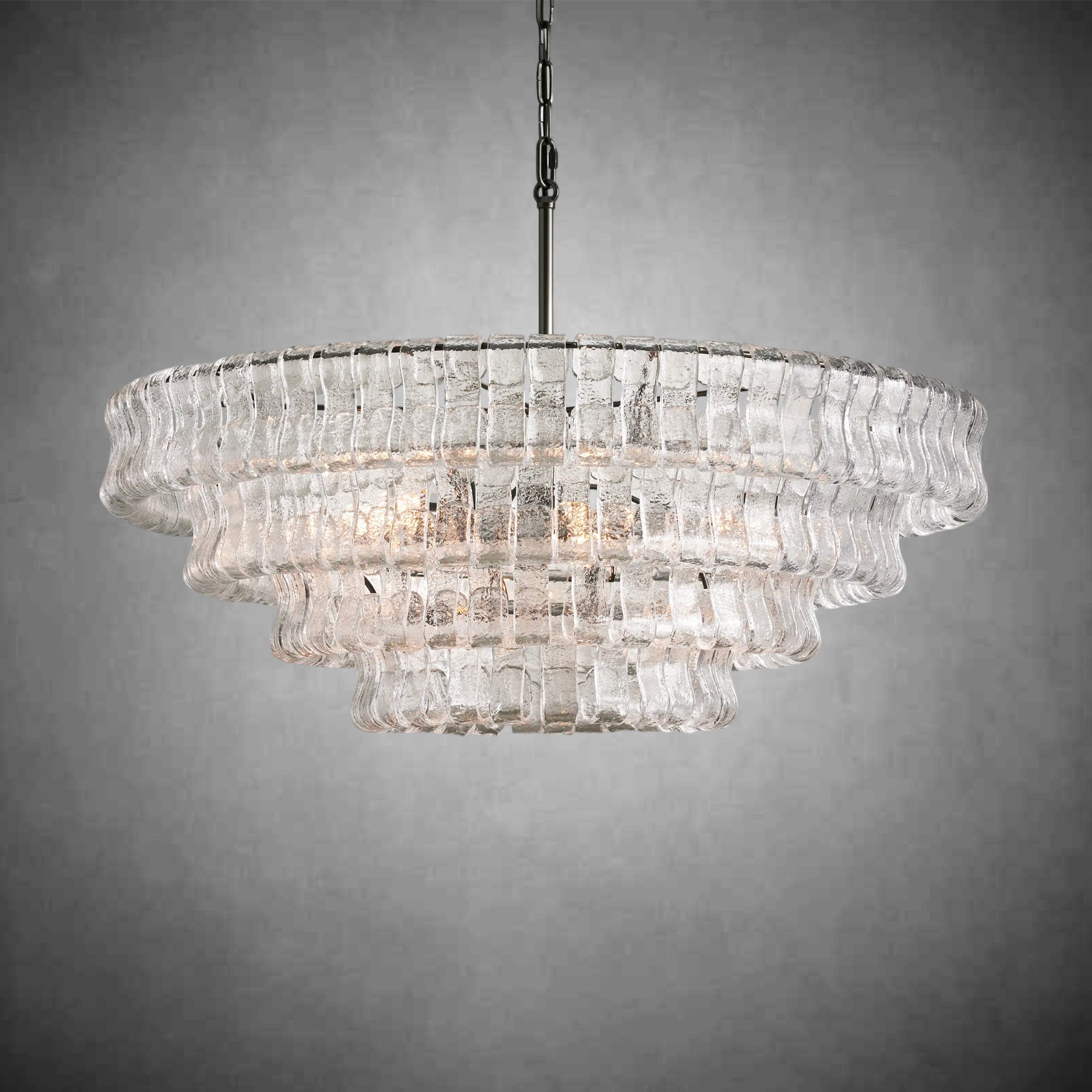 Ghiaccio Round Chandelier 24"36"48"60"
