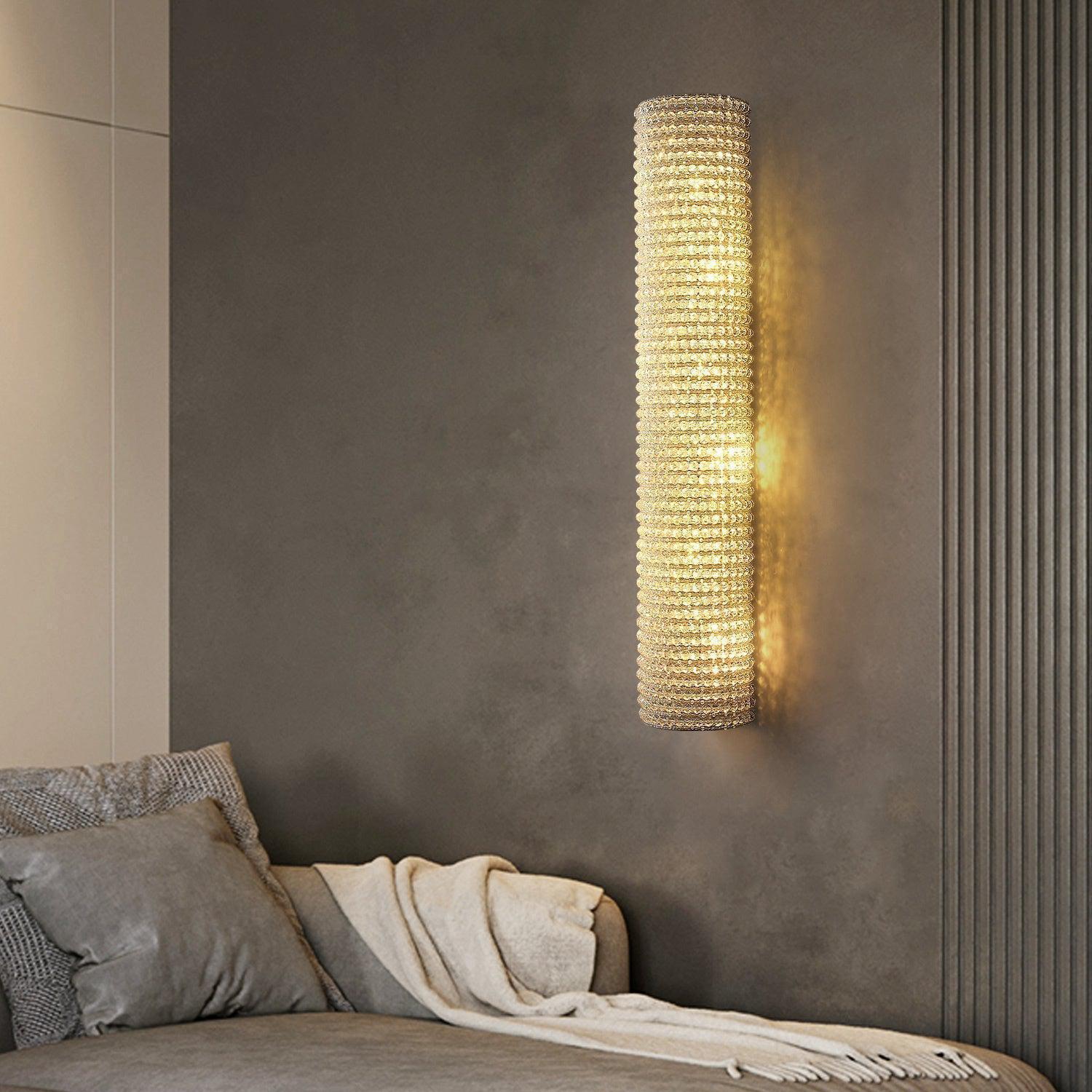 Hale Clear Crystal Beads Wall Sconce 21"H 36''H