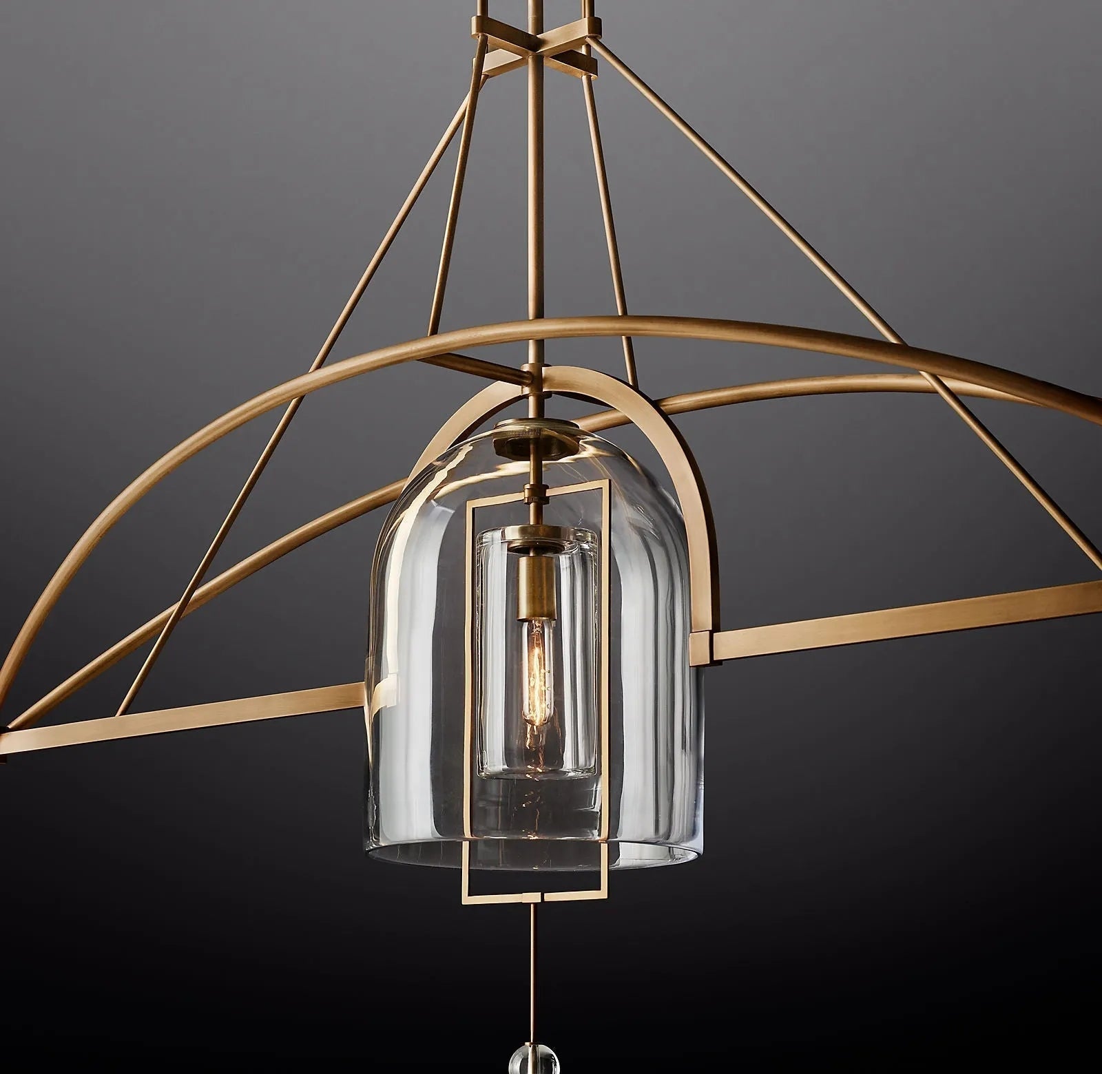 Fulcrum Round Chandelier 73" 3-Lights