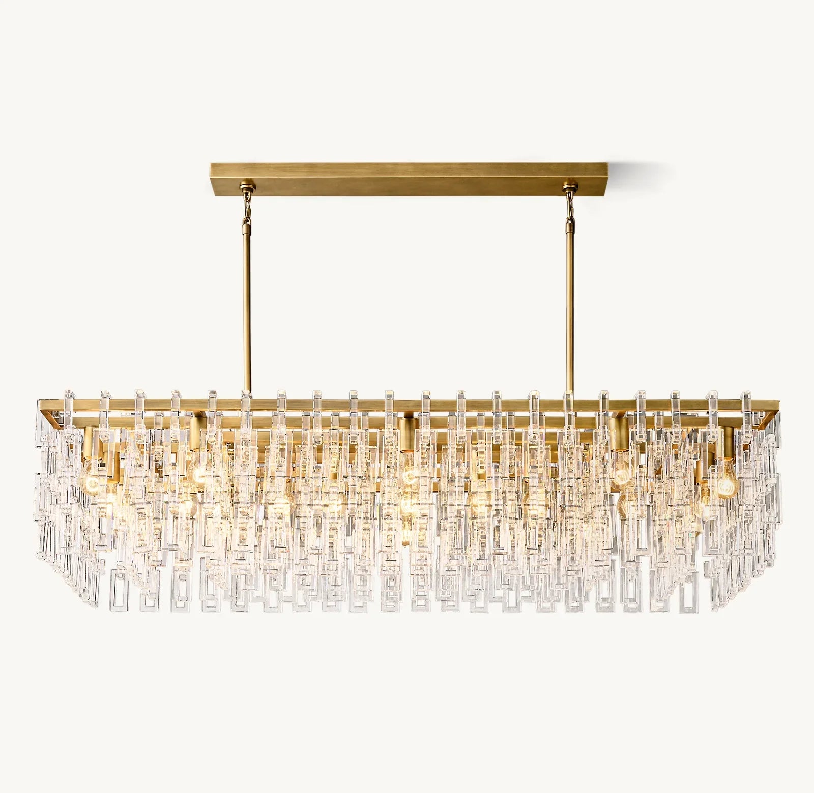 Extra Large Multi-layer Round/ Rectangle Crystal Ceiling Chandelier for Living/ Dining Room-MEET LIGHTING