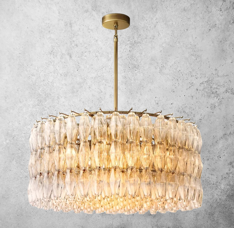 Chiaray Glass Round Chandelier 37"
