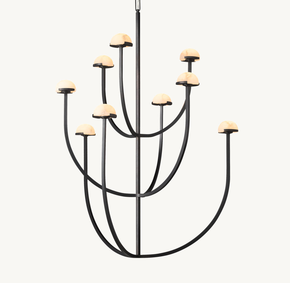 PEDRA ROUND CHANDELIER 40"