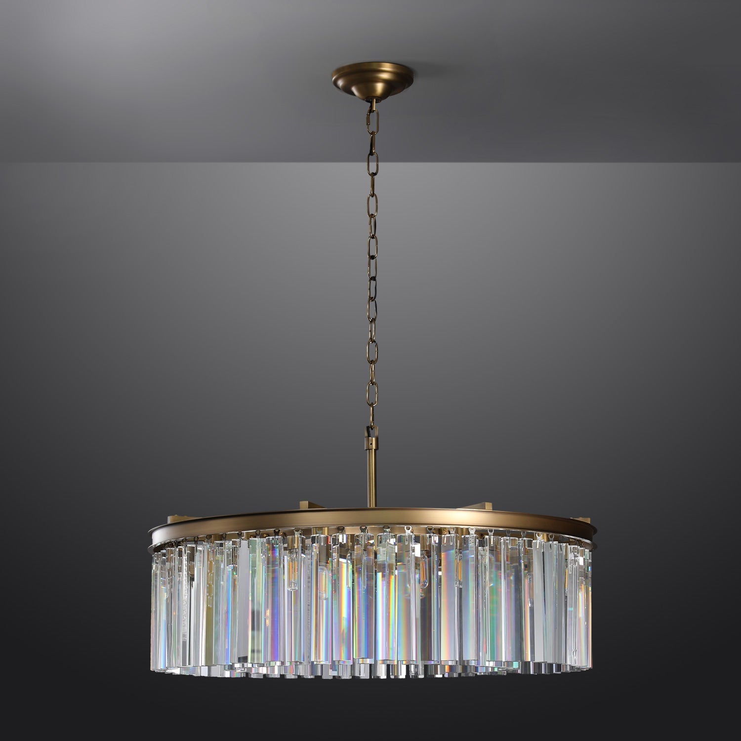 Rhys Round Chandelier 32", 8-lights