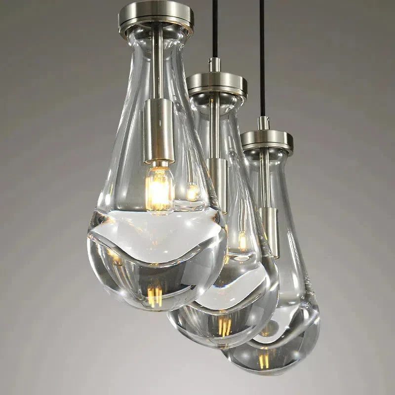 Raindrop Linear Chandelier 3-Light 22''