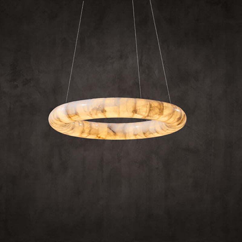 Art Rivage Calcite Curve Ring Chandelier 32" 40" 60"-MEET LIGHTING