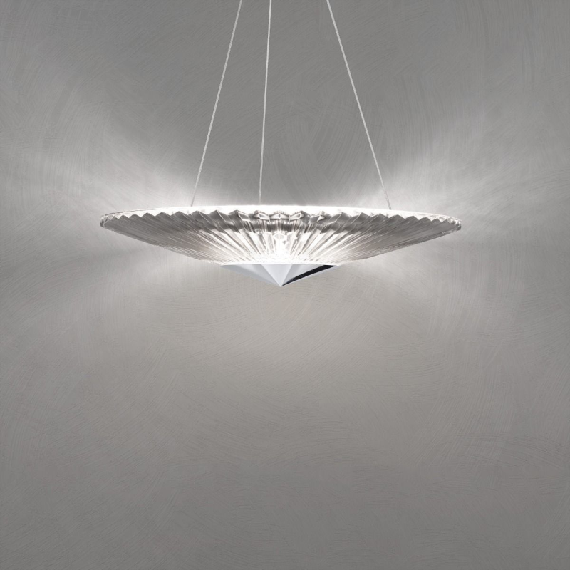 Meet Crystal Chandelier S7224 Origami 1-lt 24" LED Pendant
