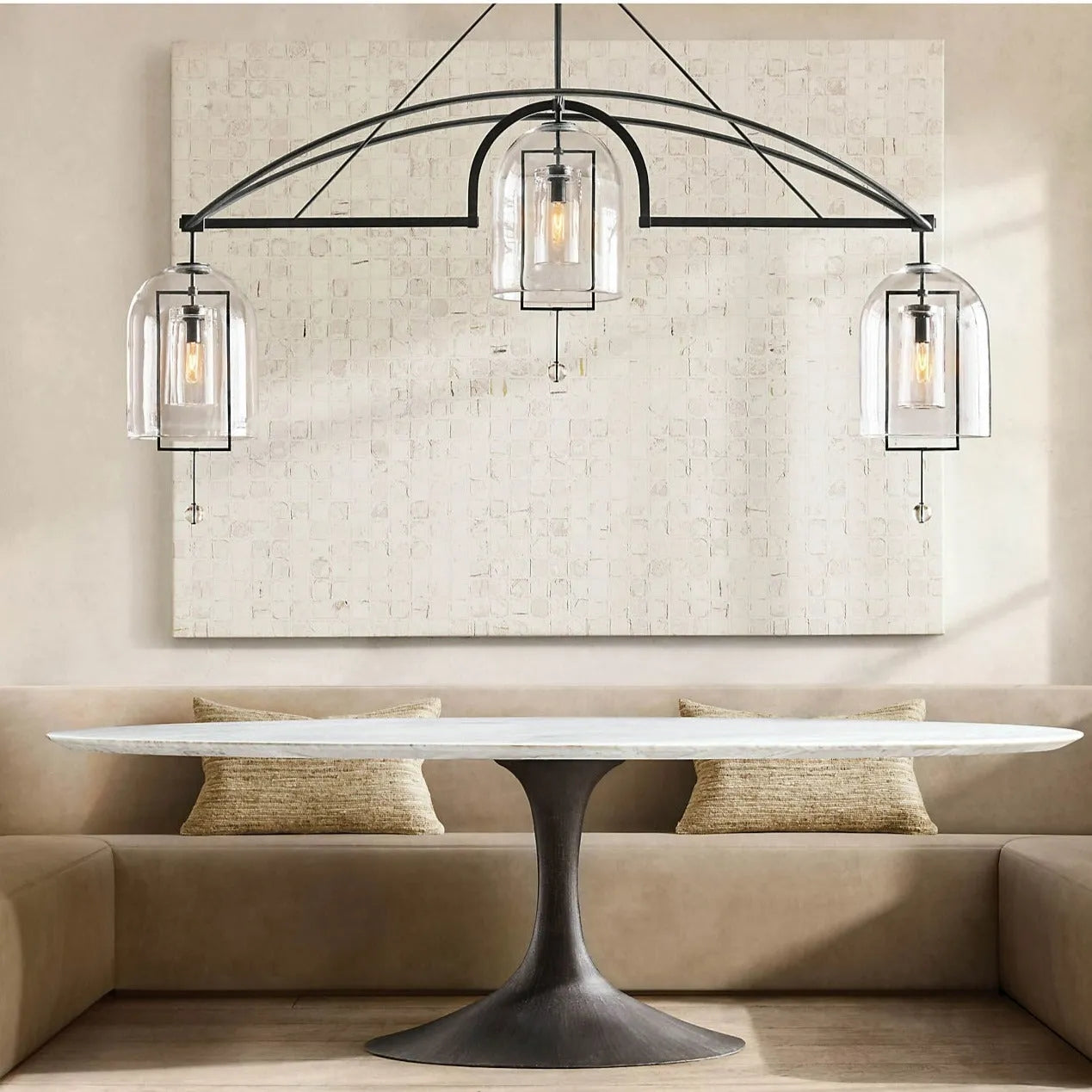 Fulcrum Round Chandelier 61" 5-Lights