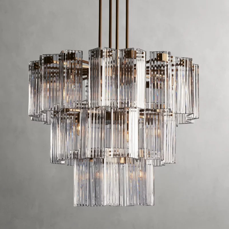 Delsie Round Chandelier-MEET LIGHTING