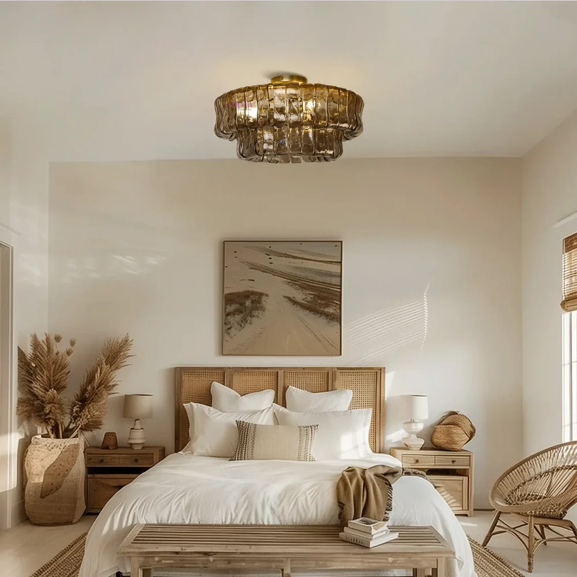 Ghiaccio Flushmount Chandelier-MEET LIGHTING