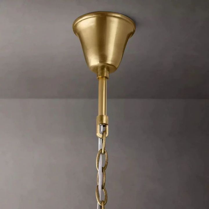 1920s Odeon Crystal Art Deco Round Chandelier 20"
