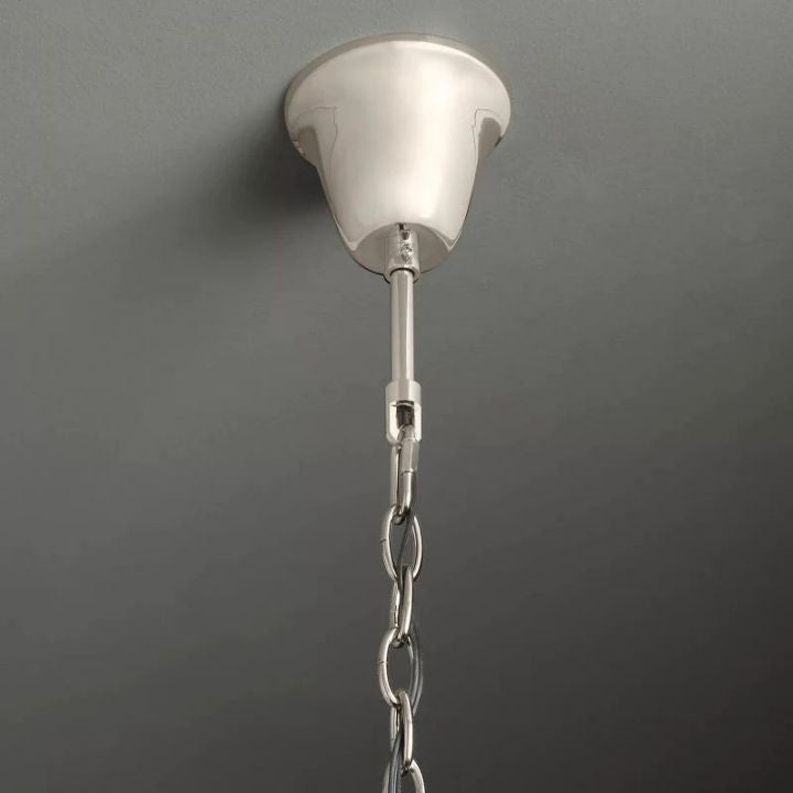 1920s Odeon Crystal Art Deco Round Chandelier 32"