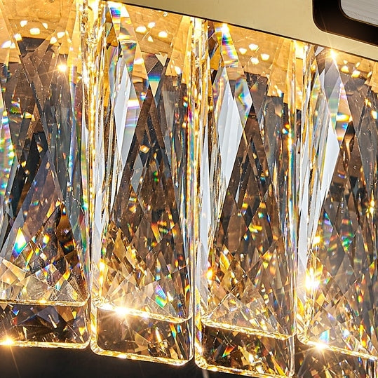 New Designer Recommended Modern Light Luxury Round/Oval Crystal Chandelier for Living Room/Dining Room-MEET LIGHTING
