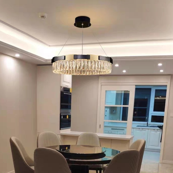 New Designer Recommended Modern Light Luxury Round/Oval Crystal Chandelier for Living Room/Dining Room-MEET LIGHTING