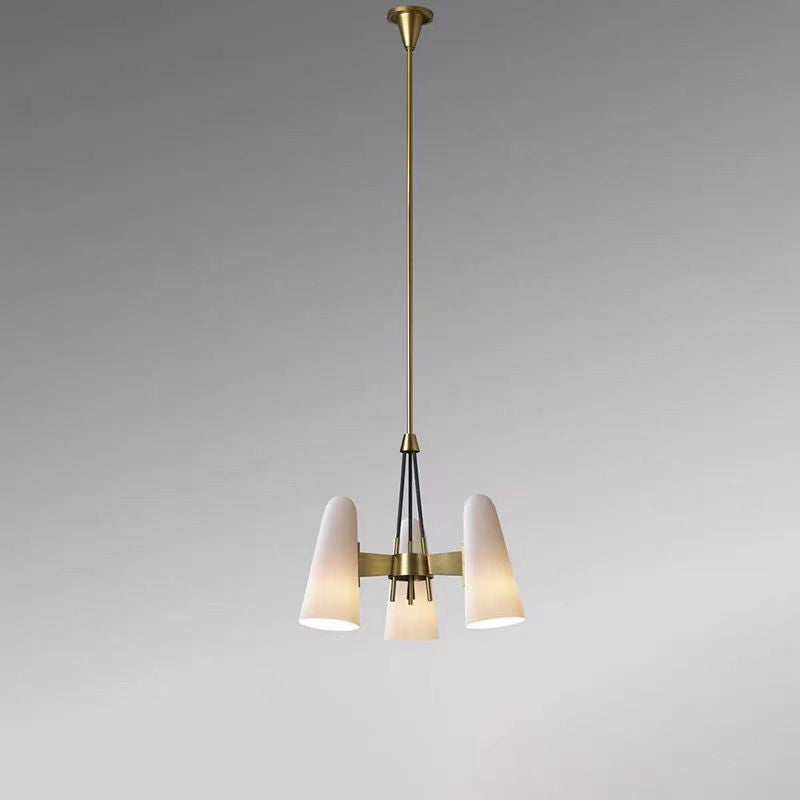 Modern Style Round Cone Glass Chandelier for Bedroom/Living Room/Dining Room-MEET LIGHTING