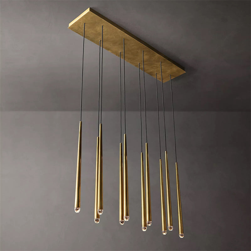 Aquitance Rectangle Chandelier For Kitchen Dining Room-MEET LIGHTING