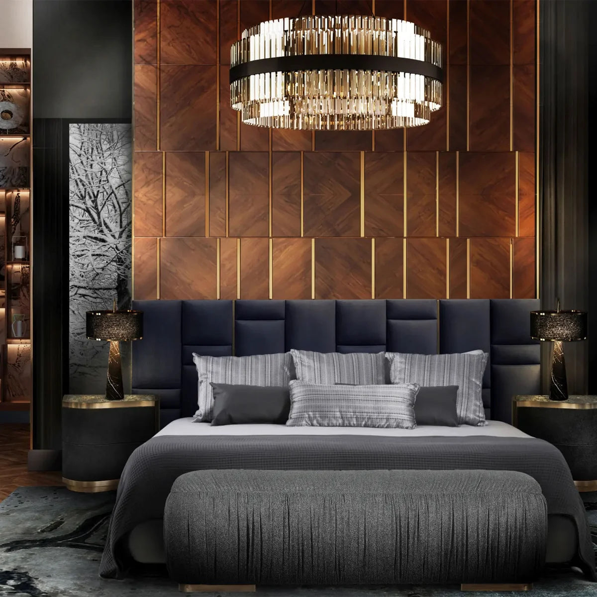 Modern Round Crystal Chandelier For Living Room/Bedroom-MEET LIGHTING