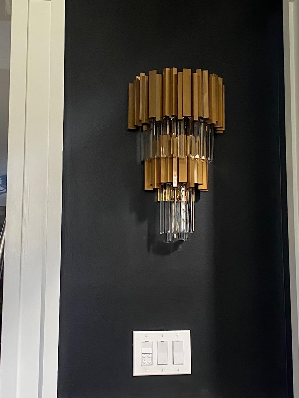 Gold/Silver Round Modern Tiered Metal Crystal Chandelier-MEET LIGHTING