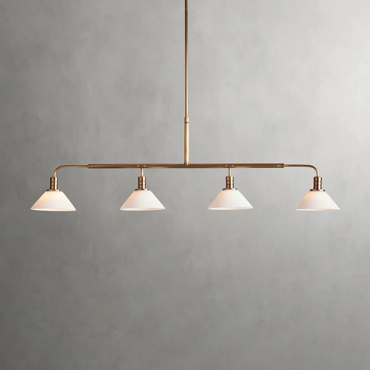 Art Glass Therona Linear Chandelier-MEET LIGHTING