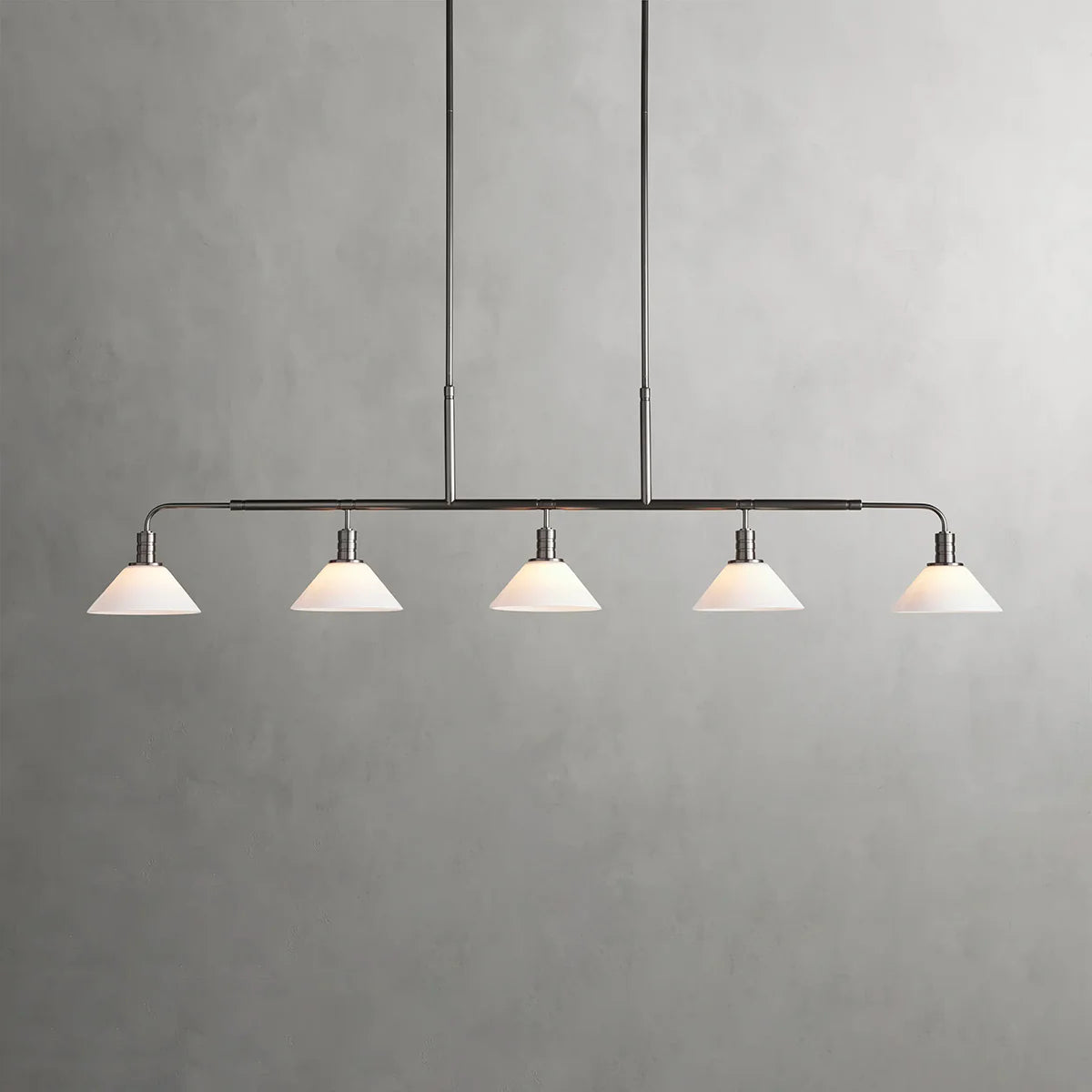 Art Glass Therona Linear Chandelier-MEET LIGHTING