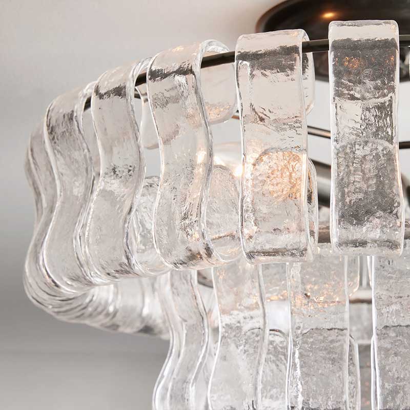 Ghiaccio Flushmount Chandelier-MEET LIGHTING