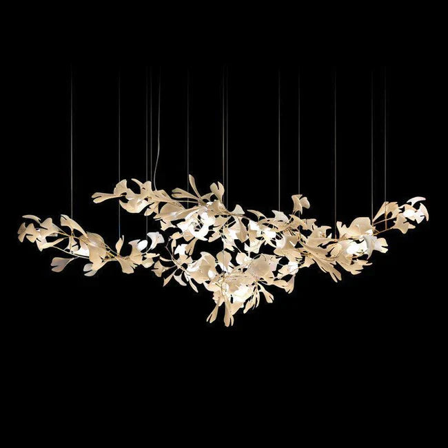 Gingko Porcelain Chandelier, Modern Branch Chandelier
