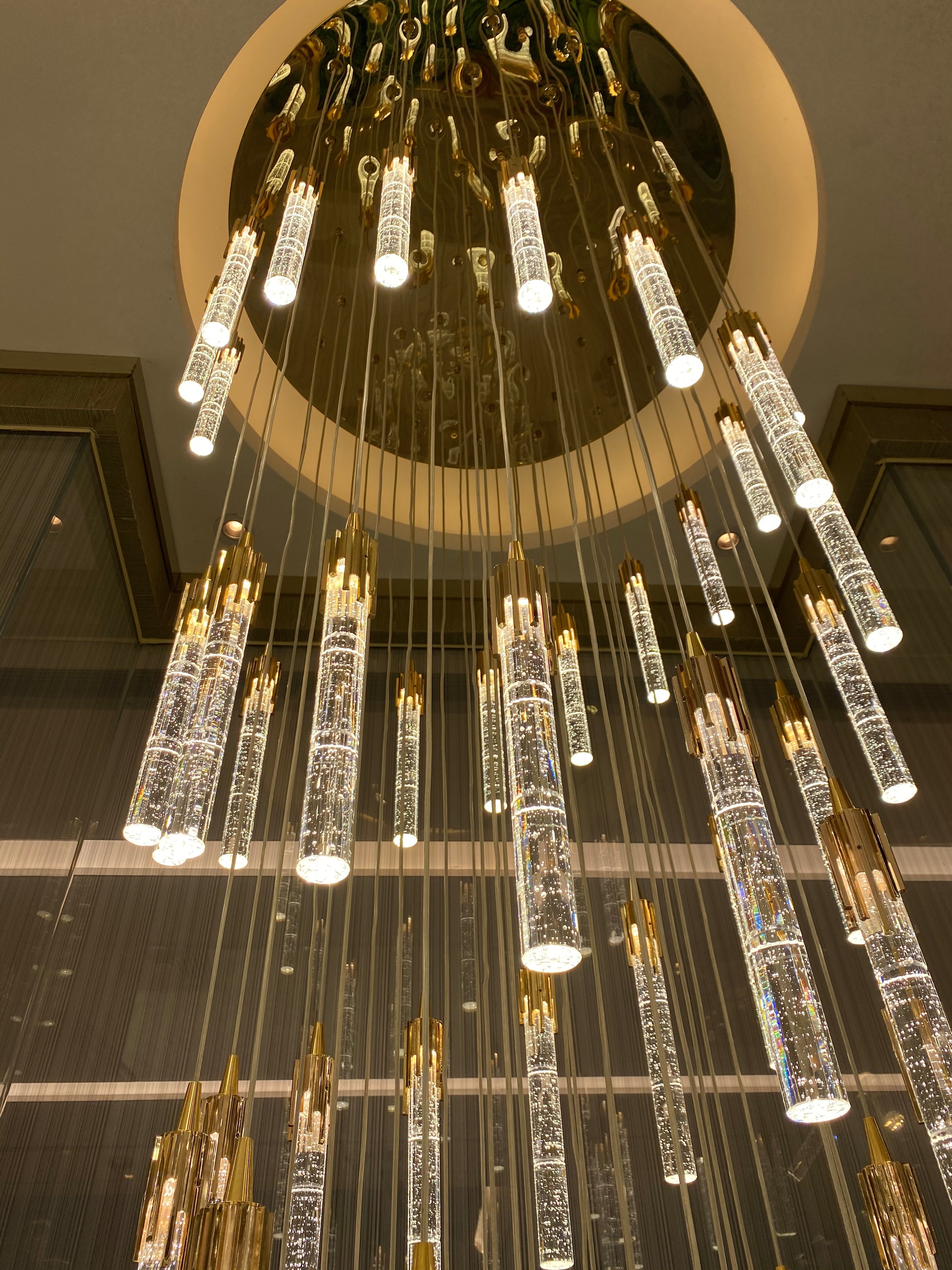 Modern Stair Light Foyer Staircase Hall Ceiling Lamps Spiral Stair Chandelier Crystal Droplight Luxury Hall Decoration Lights-MEET LIGHTING