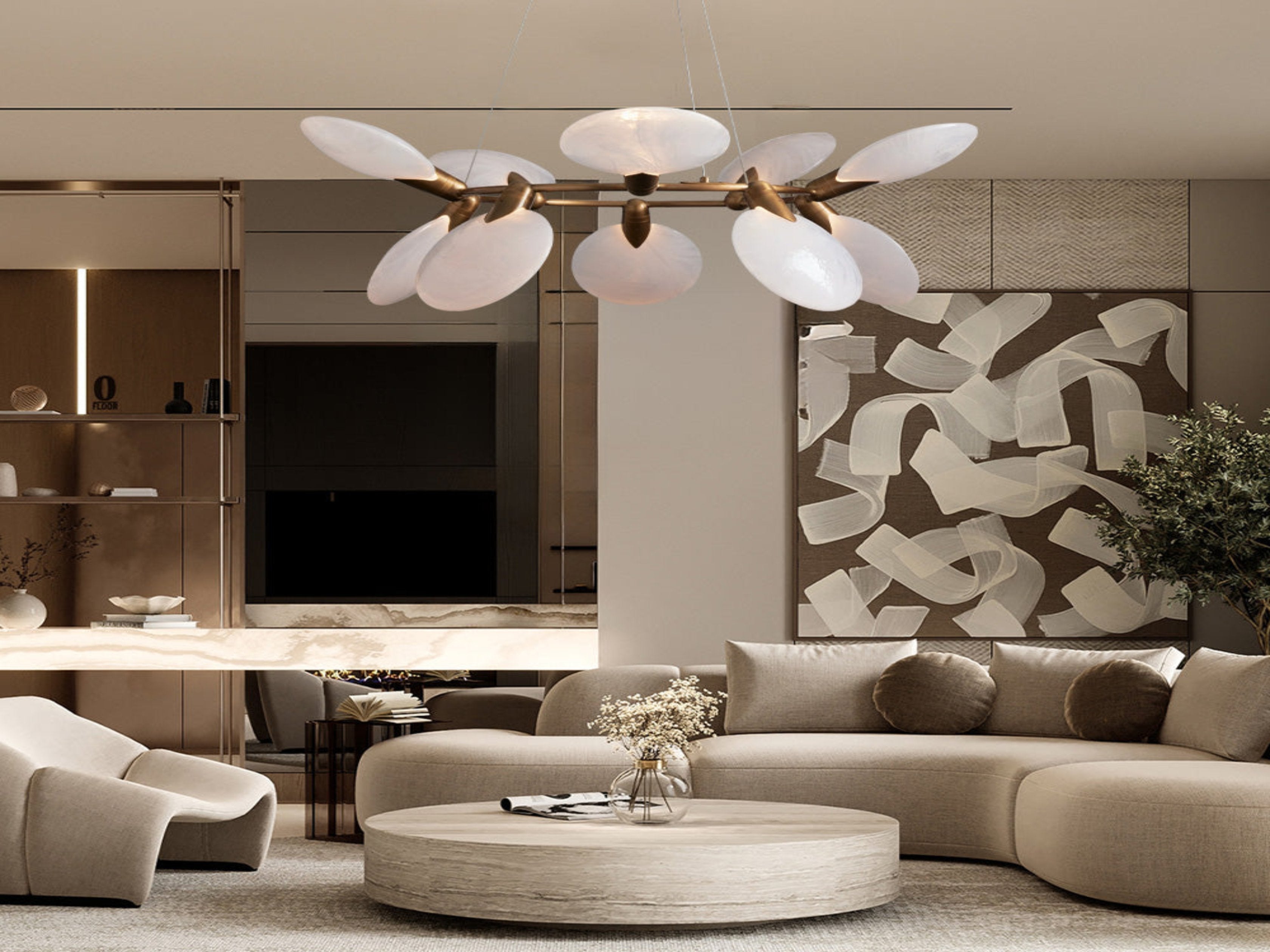 Lyla Halo Chandelier-MEET LIGHTING