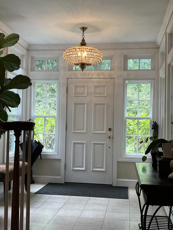 French Empire Vintage Bead Ellipsoid Crystal Chandelier for Living Room/Bedroom-MEET LIGHTING