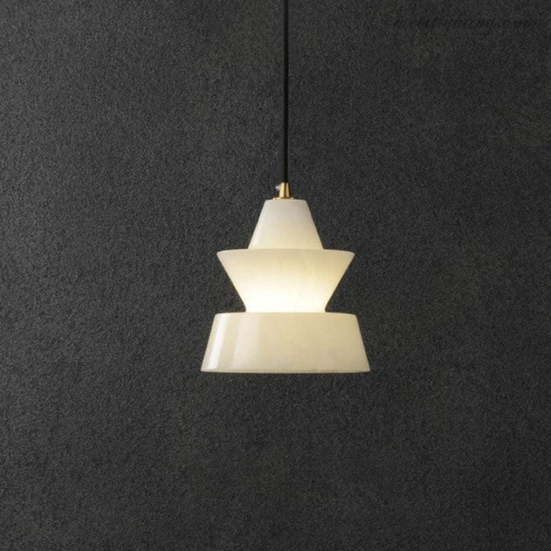Alabaster Hat Pendant-Meet Lighting