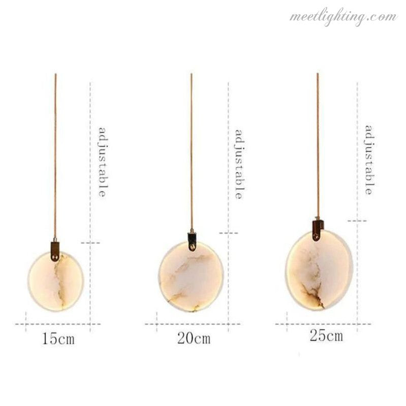 Alabaster Long Staircase Chandelier-MEET LIGHTING